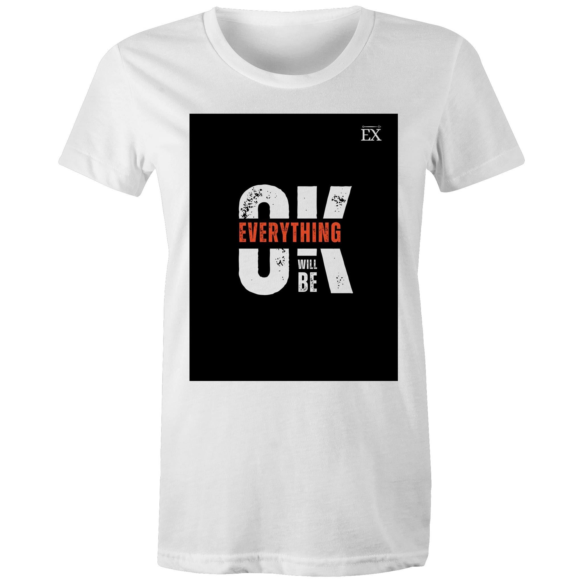 "Everything Will Be OK" | OK Graphic T-Shirt – ExceLux Cosmic Series | women's Tee