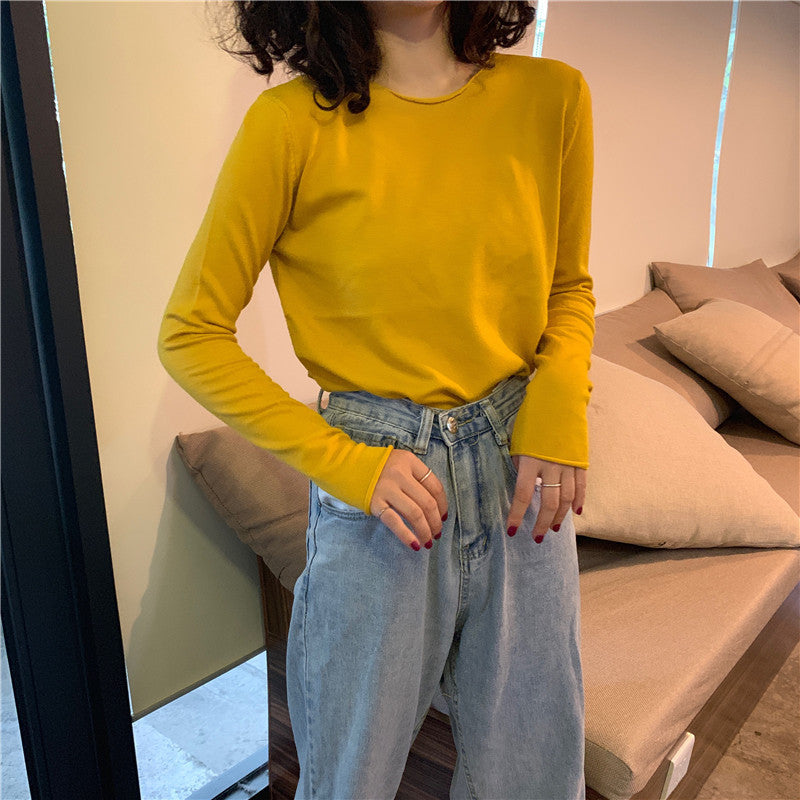 Essential Ribbed Long Sleeve Top – Soft, Stretchy & Everyday Chic