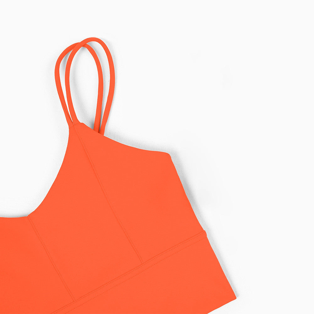 Seamless Active Crop Top – Sleek Support in Bold Colours