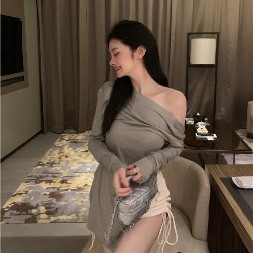 Off-Shoulder Lounge Set – Soft, Flirty & Effortlessly Chic