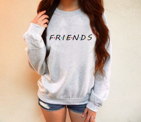 FRIENDS Logo Sweatshirt – Comfy 90s-Inspired Fan Pullover