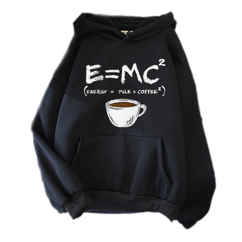 E=MC² Coffee Formula Hoodie – Cute & Cozy Pullover Sweatshirt