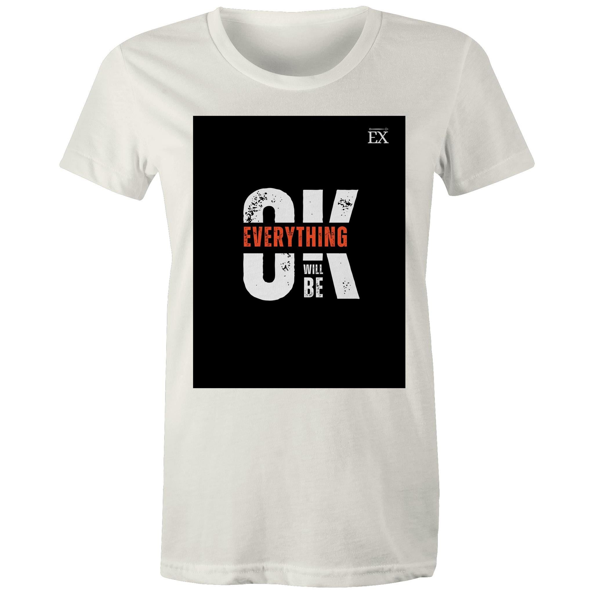 "Everything Will Be OK" | OK Graphic T-Shirt – ExceLux Cosmic Series | women's Tee