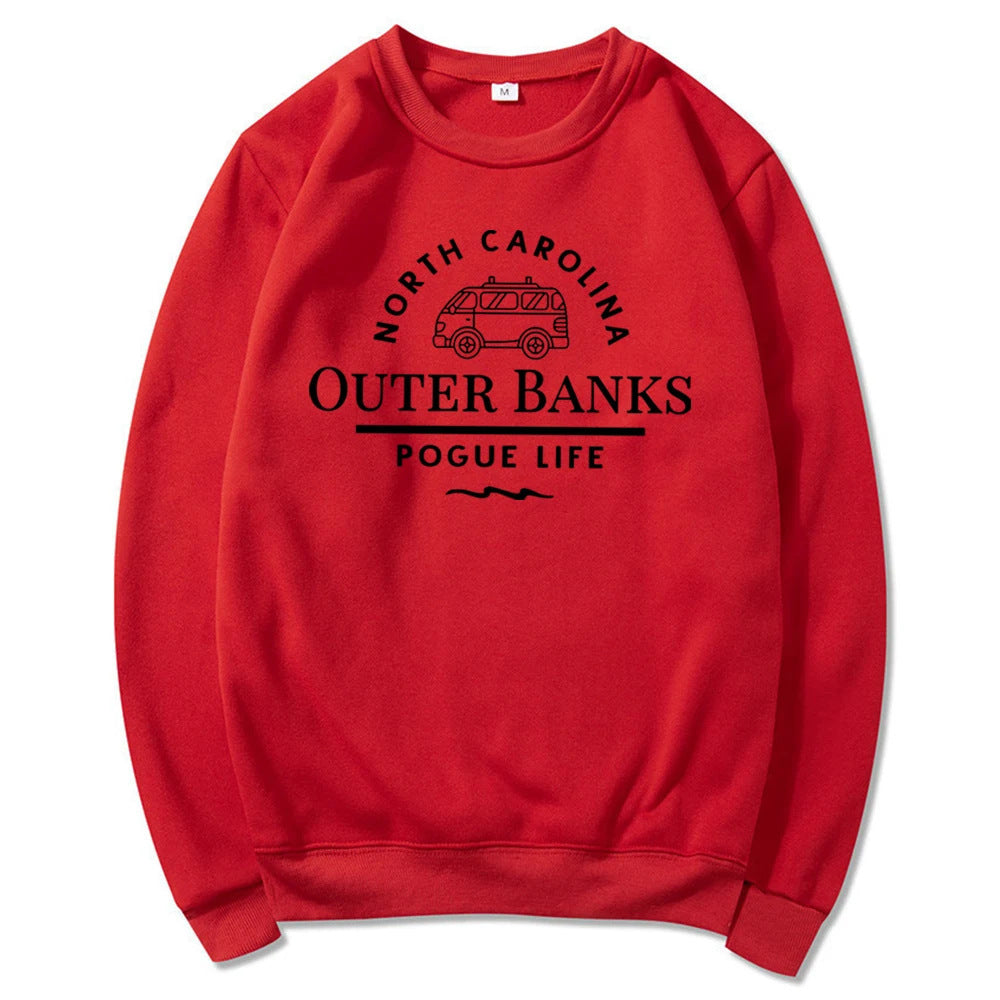 Outer Banks “Pogue Life” Crewneck Sweatshirt – Coastal Vibes, Casual Comfort