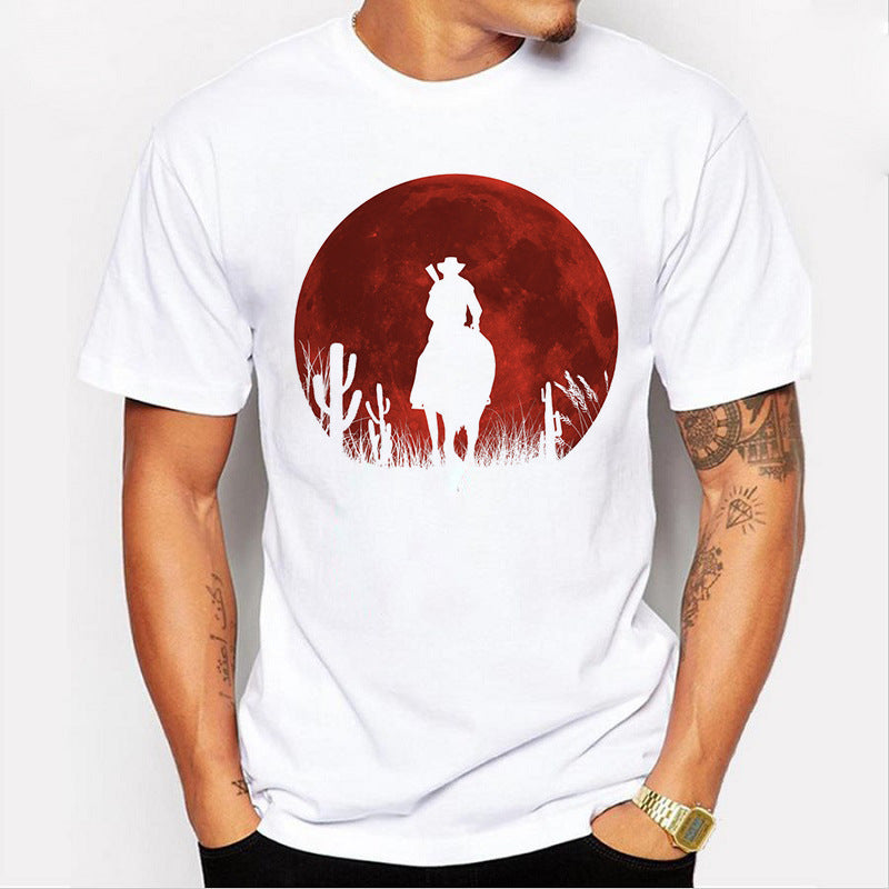 Red Dead Graphic Tee | Bold Print Casual Unisex T-Shirt
