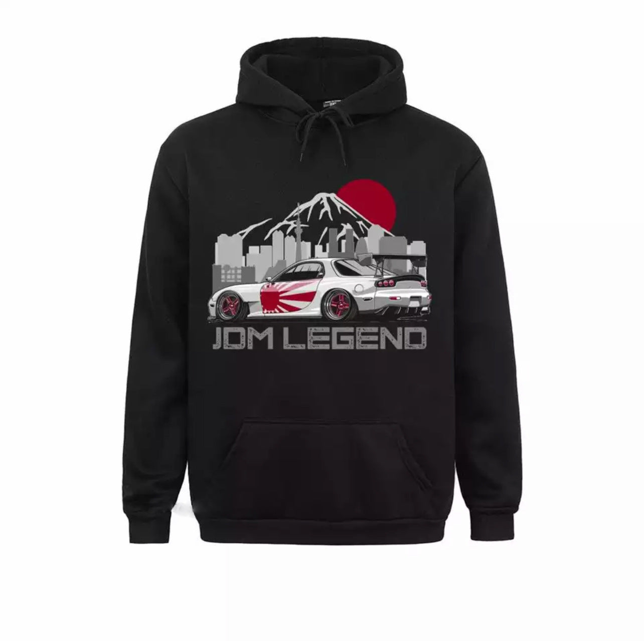 JDM LEGEND Hoodie – Japanese Street Racing Graphic Pullover