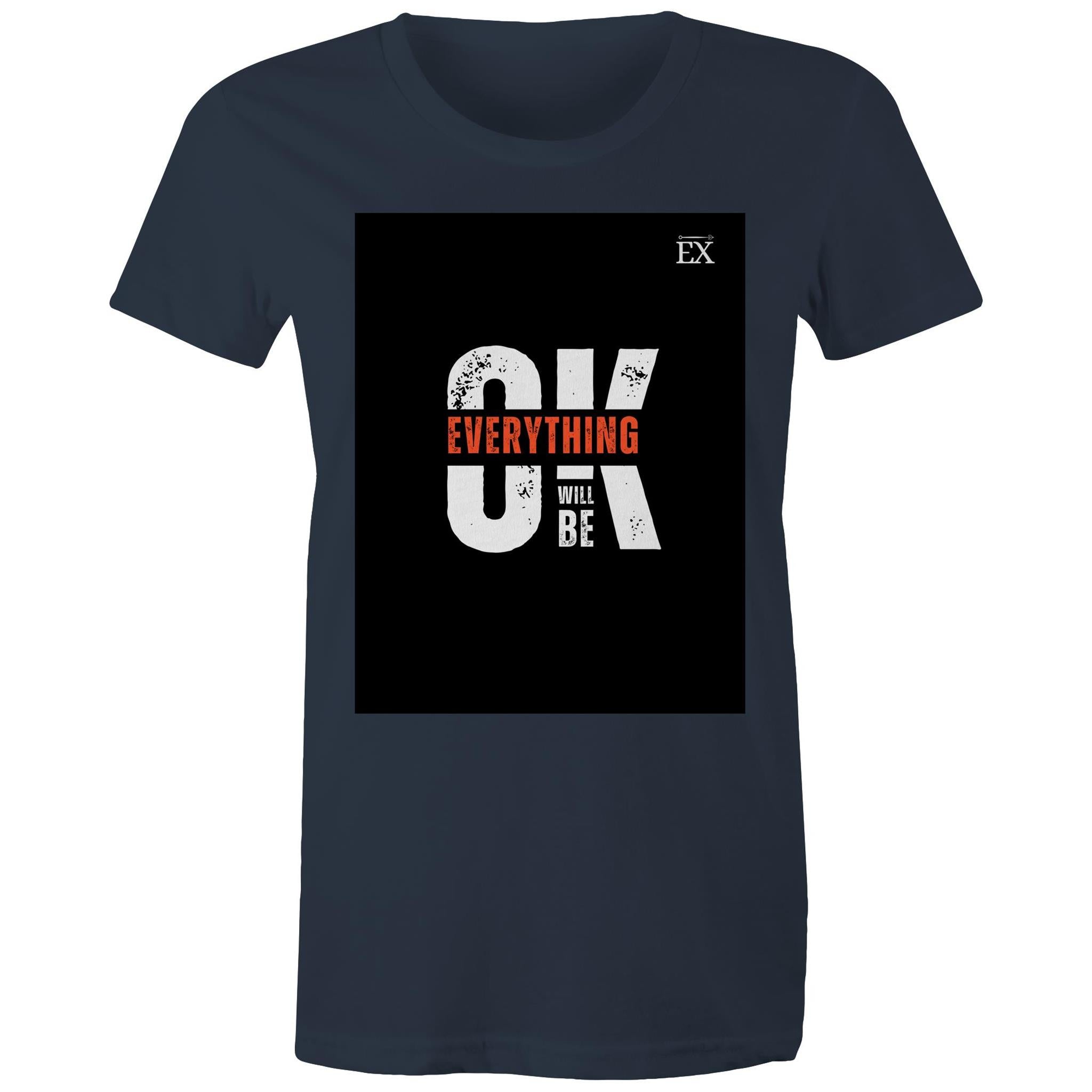 "Everything Will Be OK" | OK Graphic T-Shirt – ExceLux Cosmic Series | women's Tee