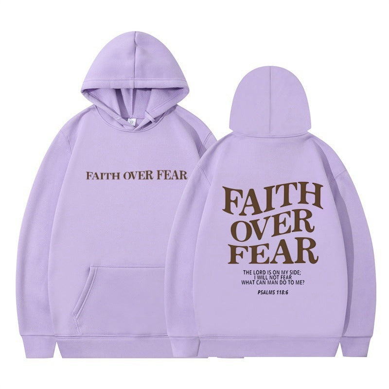 FAITH OVER FEAR Oversized Hoodie – Christian Streetwear Inspired by Psalm