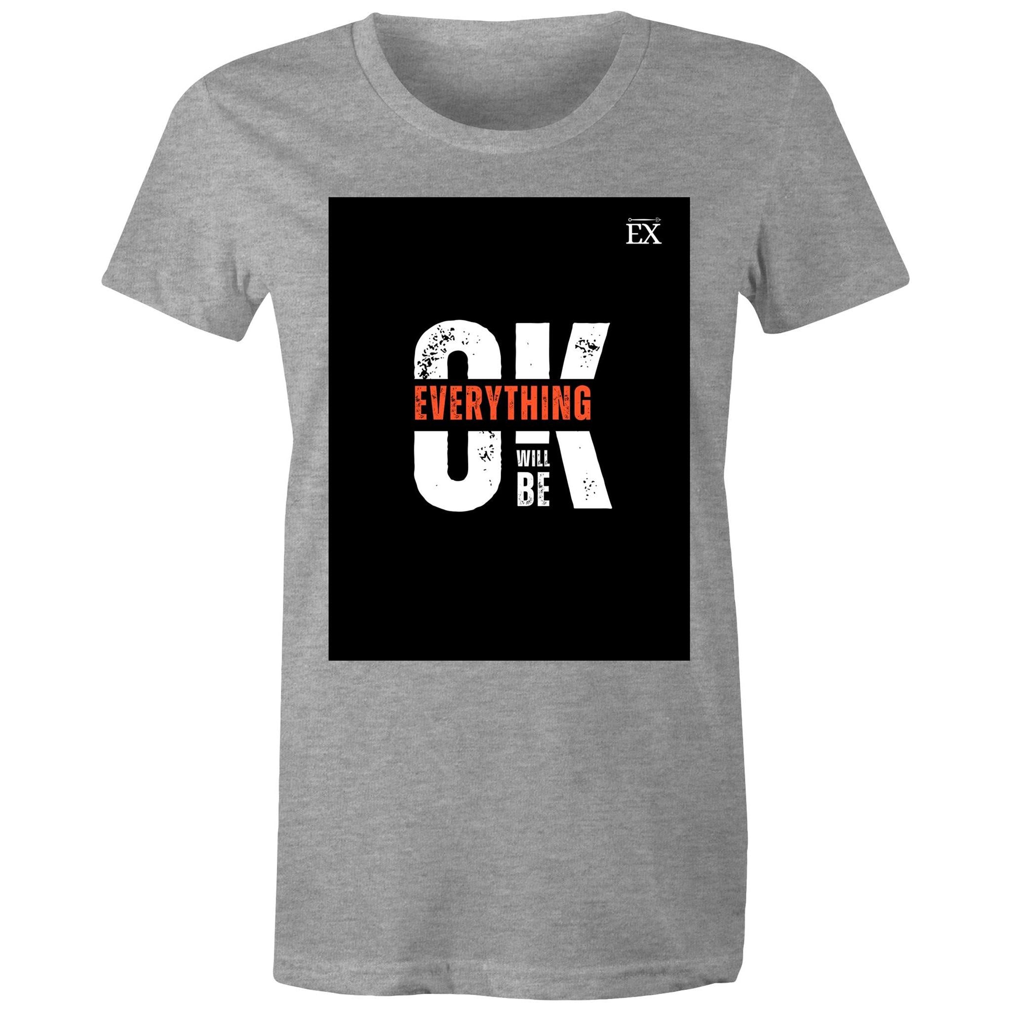 "Everything Will Be OK" | OK Graphic T-Shirt – ExceLux Cosmic Series | women's Tee