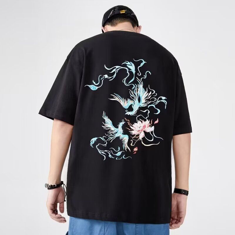 Phoenix Spirit Tee – Oversized Streetwear for Him