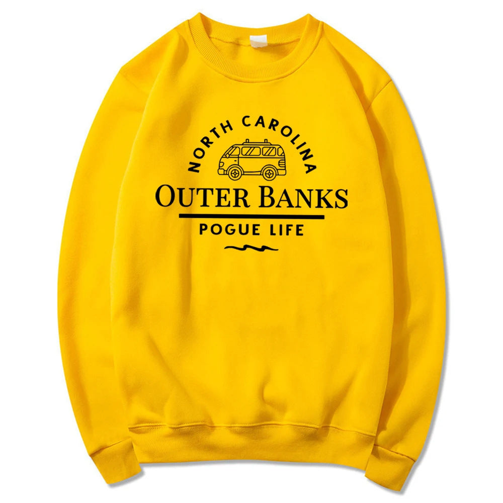 Outer Banks “Pogue Life” Crewneck Sweatshirt – Coastal Vibes, Casual Comfort