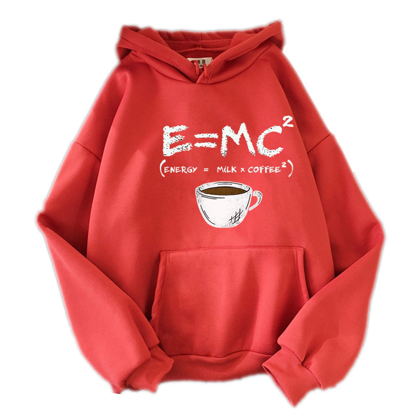 E=MC² Coffee Formula Hoodie – Cute & Cozy Pullover Sweatshirt