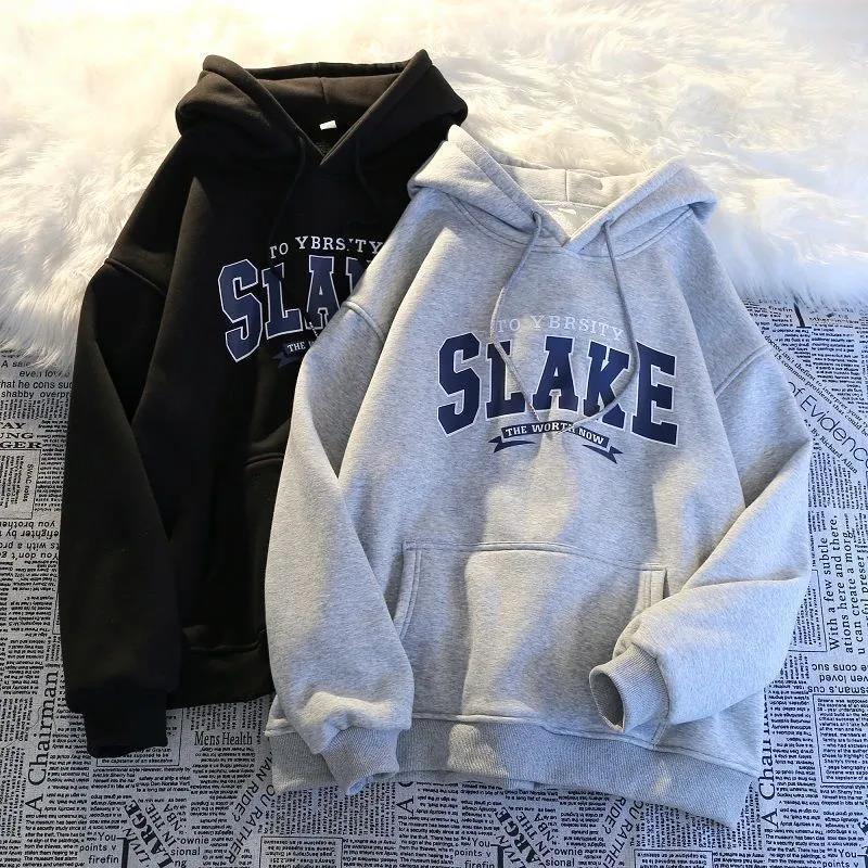 SLAKE Embroidered Oversized Hoodie – Vintage Varsity Streetwear