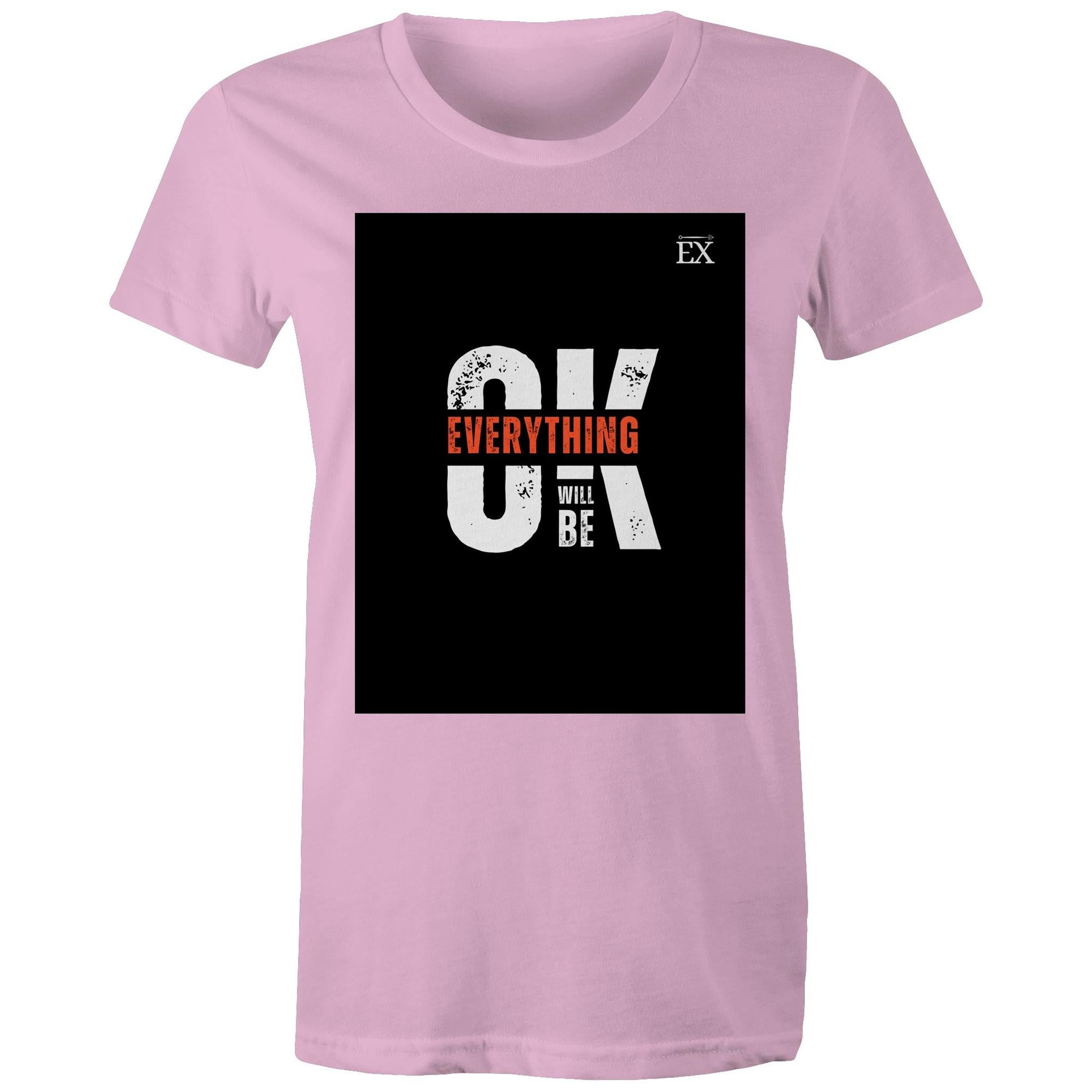 "Everything Will Be OK" | OK Graphic T-Shirt – ExceLux Cosmic Series | women's Tee
