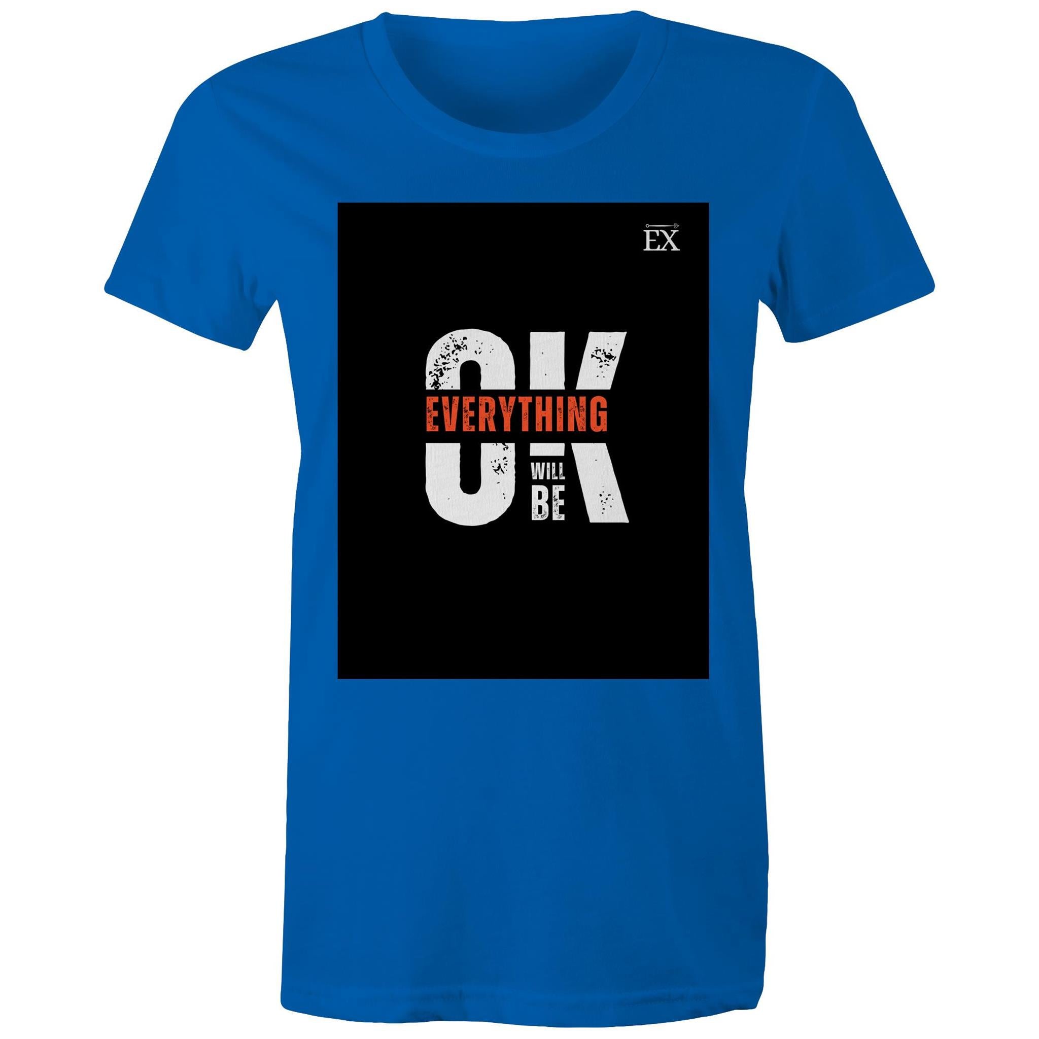 "Everything Will Be OK" | OK Graphic T-Shirt – ExceLux Cosmic Series | women's Tee