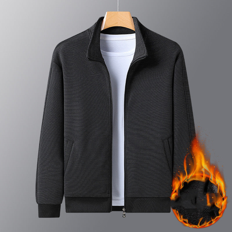 Men's Thermal Fleece Zipper Jacket – Warm & Stylish Winter Coat