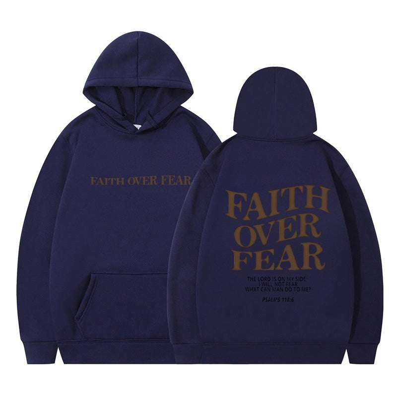 FAITH OVER FEAR Oversized Hoodie – Christian Streetwear Inspired by Psalm