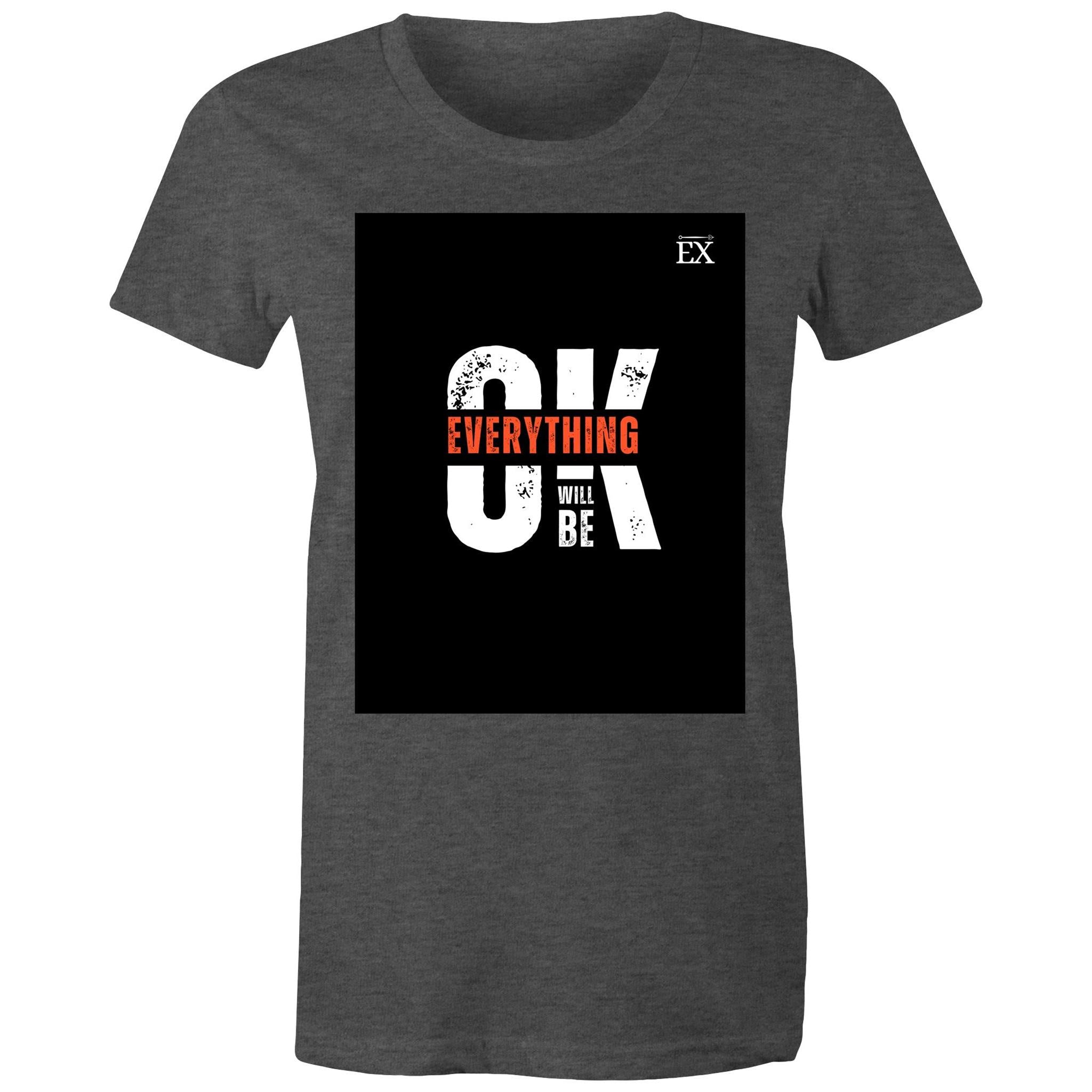 "Everything Will Be OK" | OK Graphic T-Shirt – ExceLux Cosmic Series | women's Tee