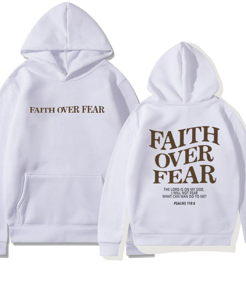 FAITH OVER FEAR Oversized Hoodie – Christian Streetwear Inspired by Psalm