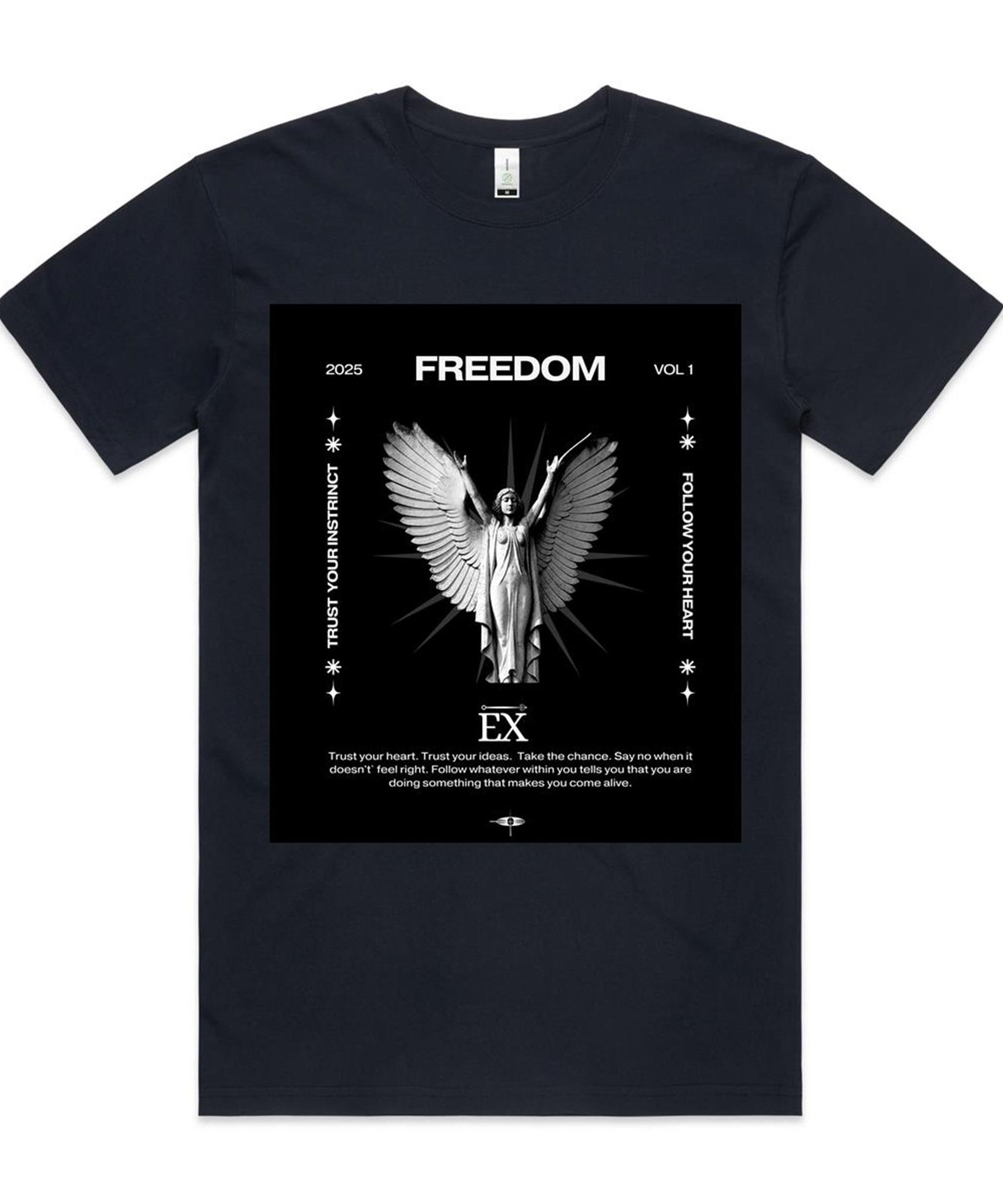 " BLACK" - Primium edition (EX) || 100% Combed Cotton Organic Tee || AS Colour Staple Organic Tee