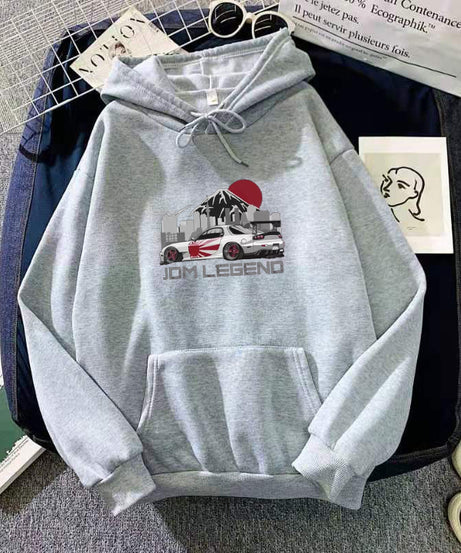 JDM LEGEND Hoodie – Japanese Street Racing Graphic Pullover
