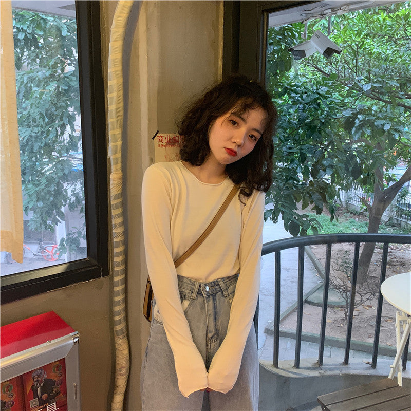 Essential Ribbed Long Sleeve Top – Soft, Stretchy & Everyday Chic