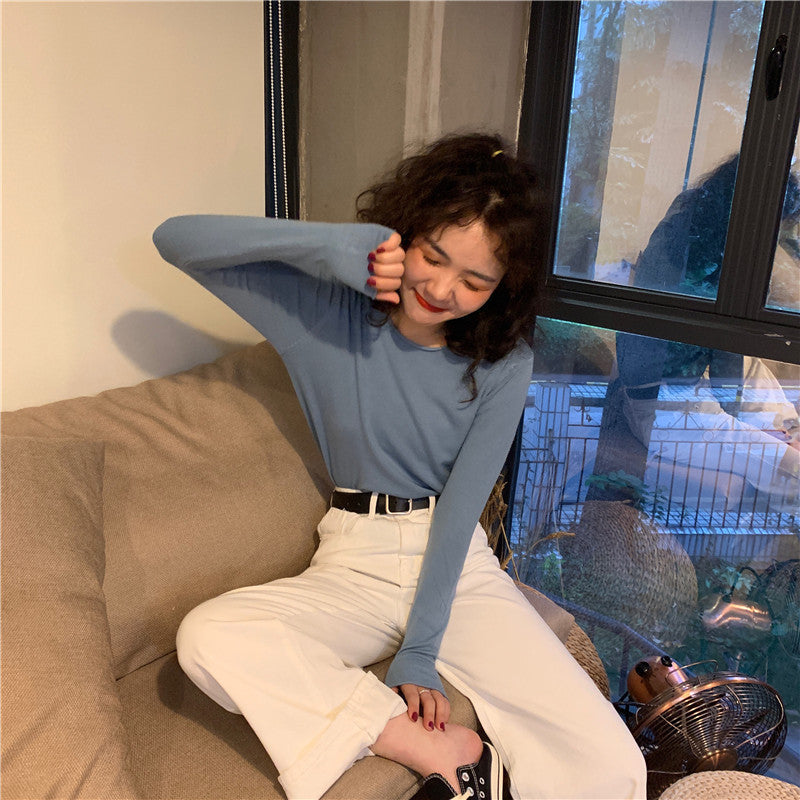 Essential Ribbed Long Sleeve Top – Soft, Stretchy & Everyday Chic