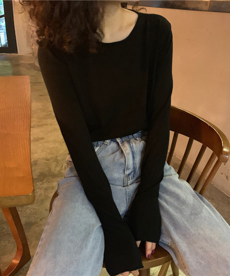 Essential Ribbed Long Sleeve Top – Soft, Stretchy & Everyday Chic