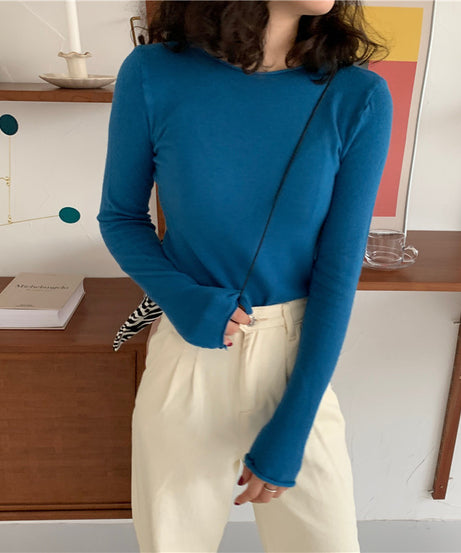 Essential Ribbed Long Sleeve Top – Soft, Stretchy & Everyday Chic