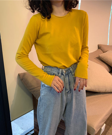 Essential Ribbed Long Sleeve Top – Soft, Stretchy & Everyday Chic