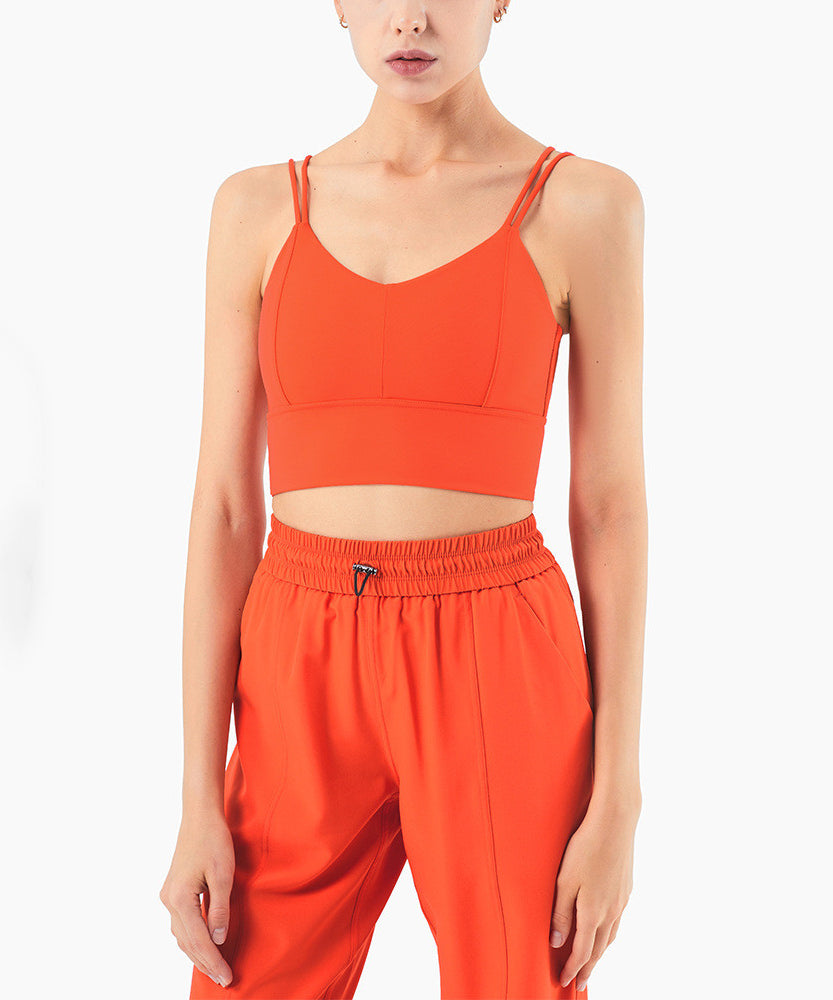 Seamless Active Crop Top – Sleek Support in Bold Colours