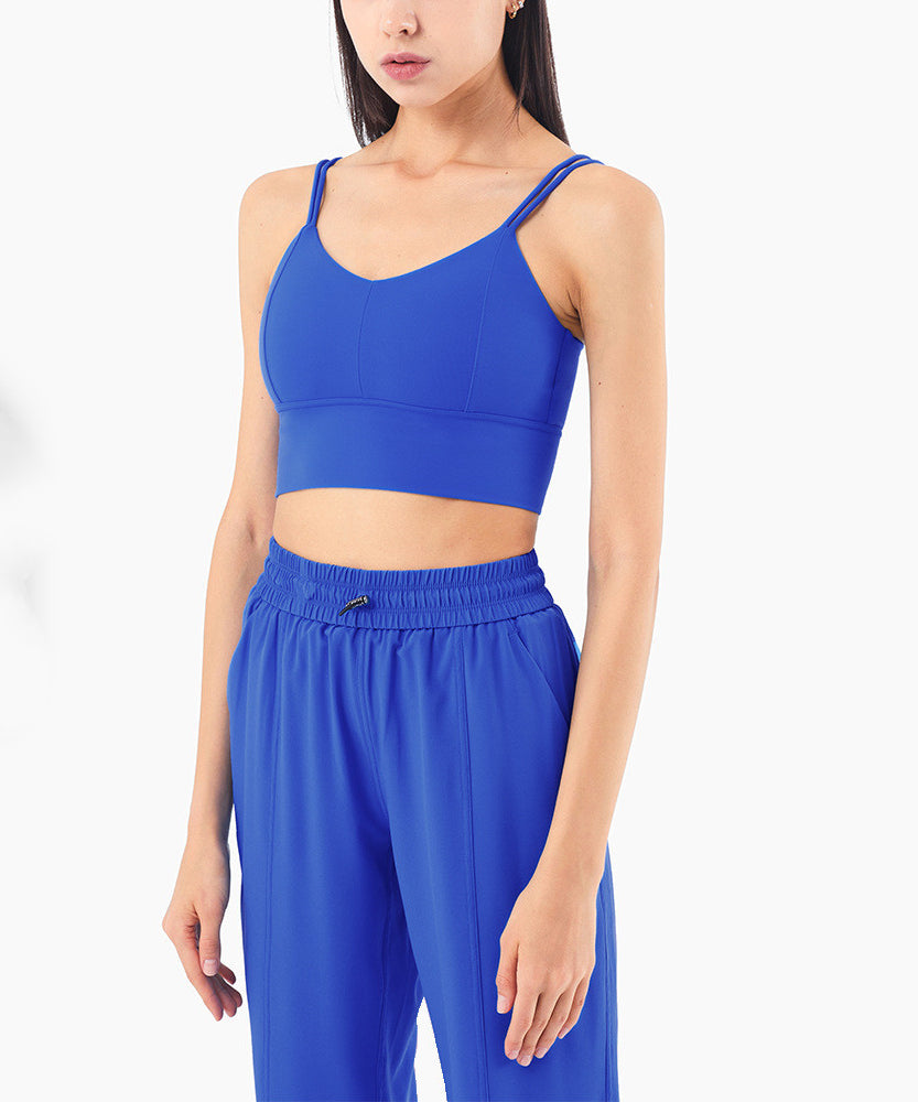 Seamless Active Crop Top – Sleek Support in Bold Colours