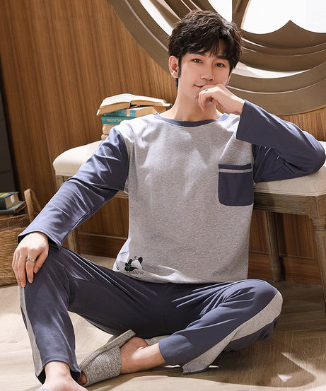 Men's Long Sleeve Comfortable Loose Pajama Set