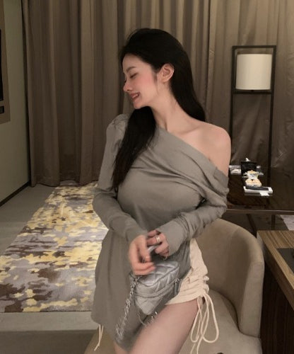 Off-Shoulder Lounge Set – Soft, Flirty & Effortlessly Chic