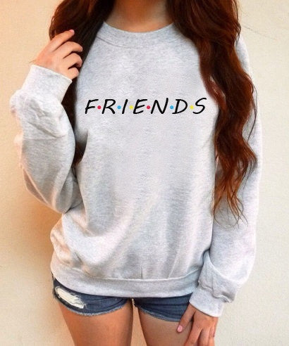 FRIENDS Logo Sweatshirt – Comfy 90s-Inspired Fan Pullover