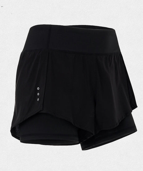 2-in-1 High-Waisted Pocket Shorts – Built-In Liner & Phone Pocket