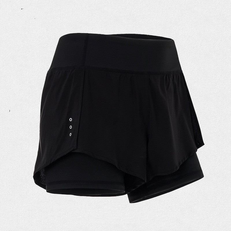 2-in-1 High-Waisted Pocket Shorts – Built-In Liner & Phone Pocket