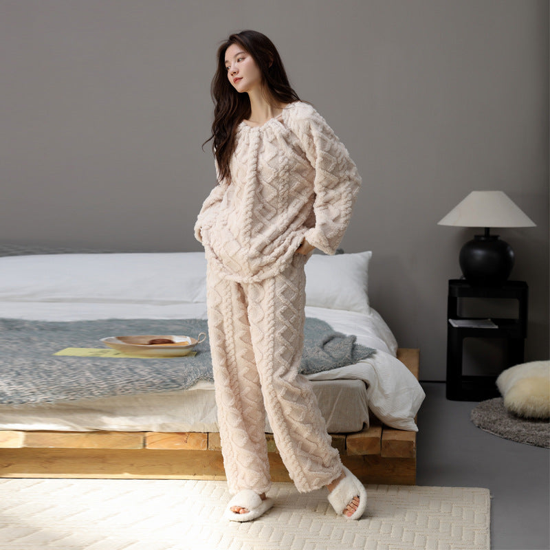 Warm Winter Loungewear Women's Suit