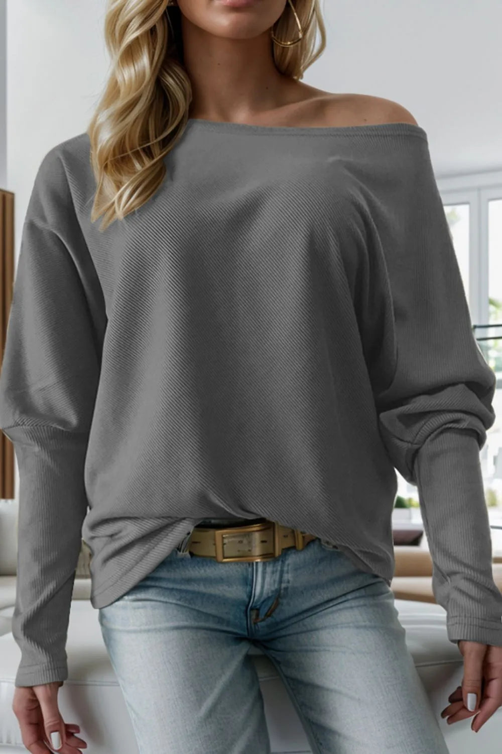ExceLux Premium Edition 0.0| Boat Neck Long Sleeve Sweatshirt