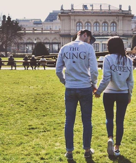 "His Queen & The King" Matching Couple Sweatshirts – Cozy Couple Goals