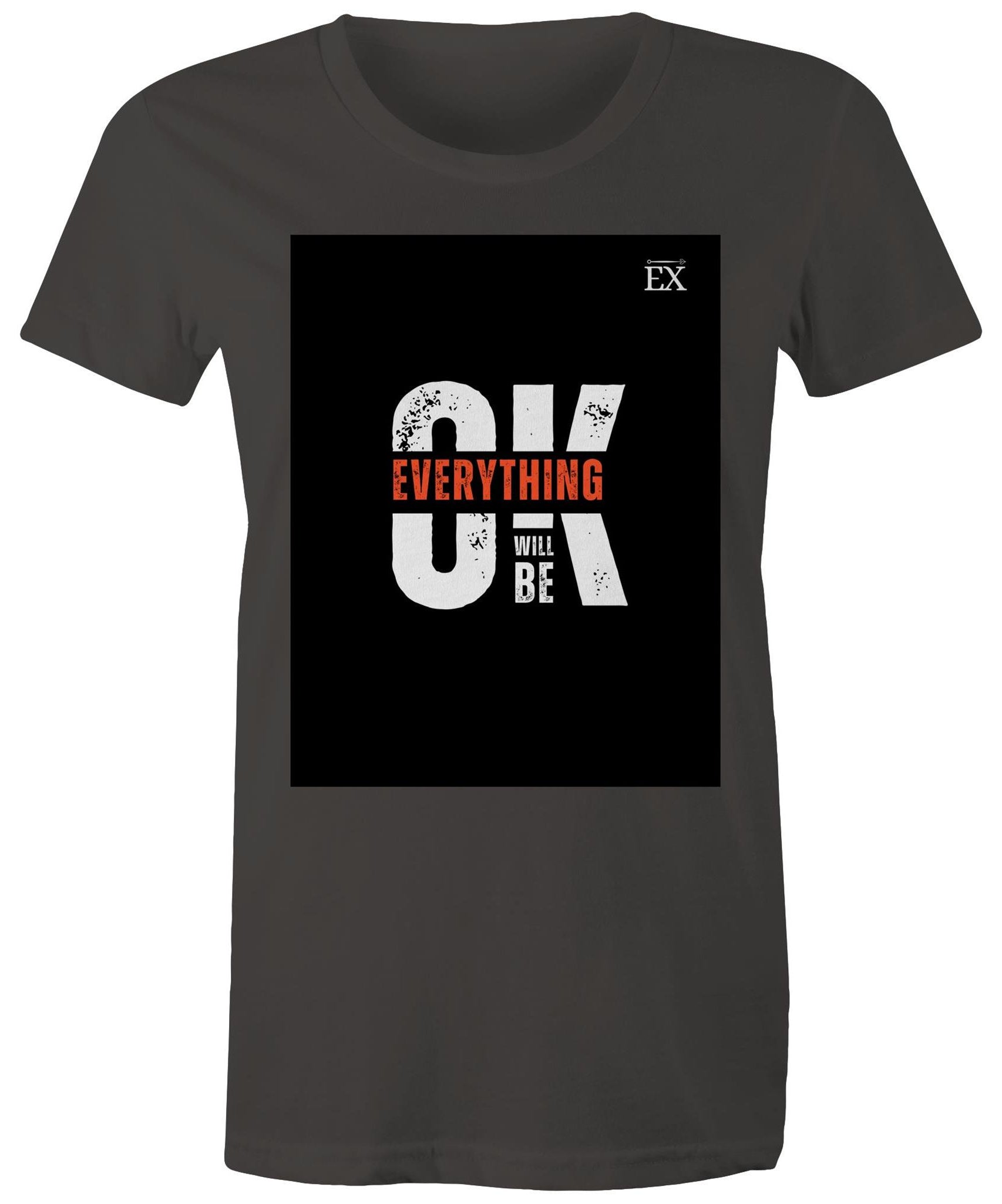 "Everything Will Be OK"  | OK Graphic T-Shirt – ExceLux Cosmic Series | women's Tee