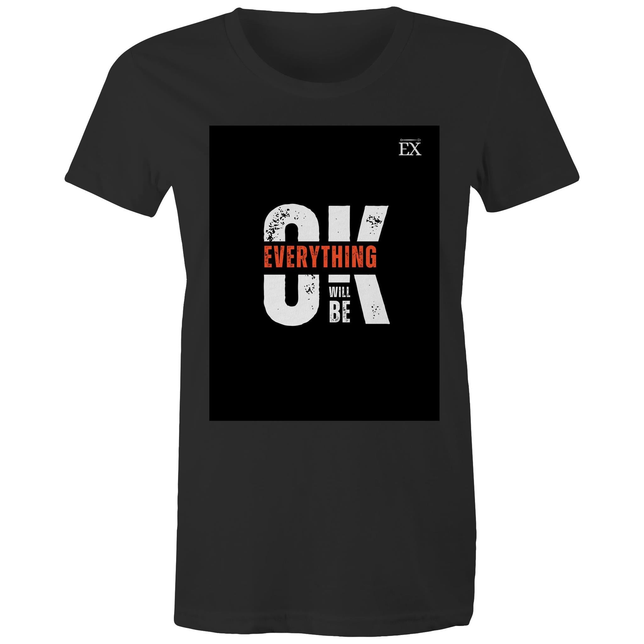 "Everything Will Be OK"  | OK Graphic T-Shirt – ExceLux Cosmic Series | women's Tee