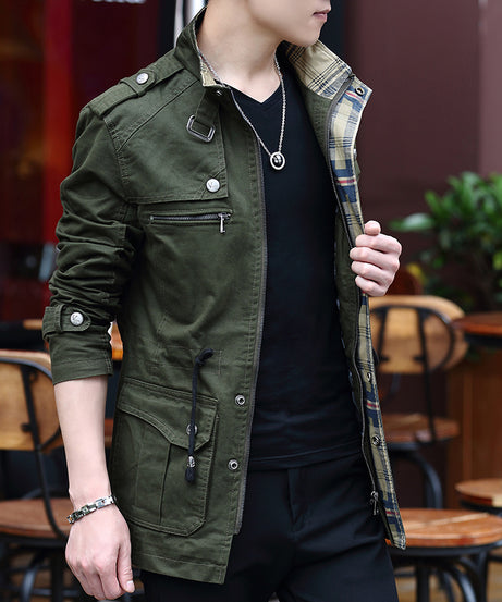 Men’s Military Utility Jacket – Casual, Rugged & Versatile