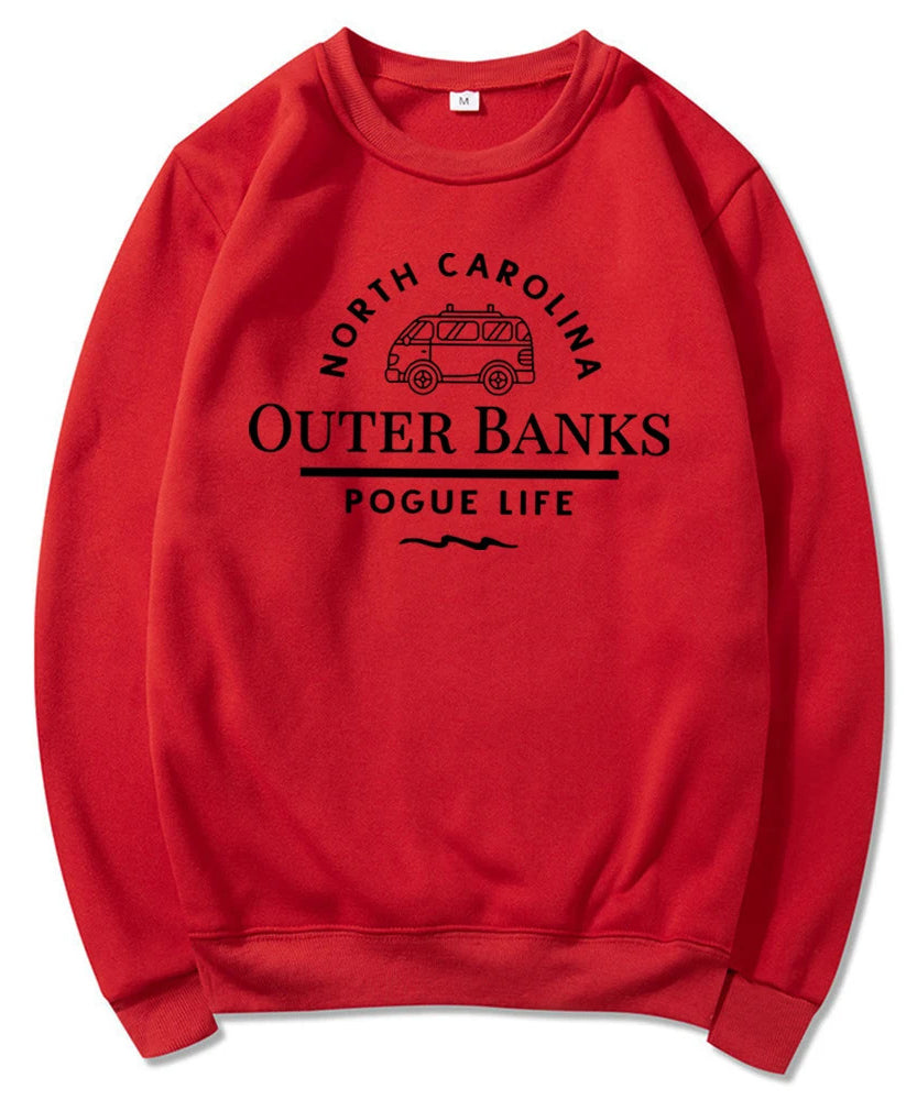 Outer Banks “Pogue Life” Crewneck Sweatshirt – Coastal Vibes, Casual Comfort