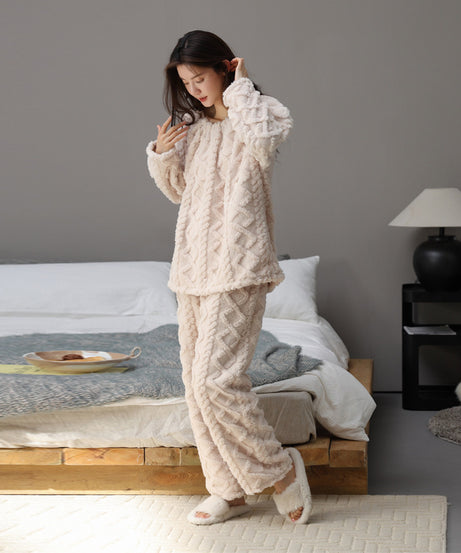 Warm Winter Loungewear Women's Suit