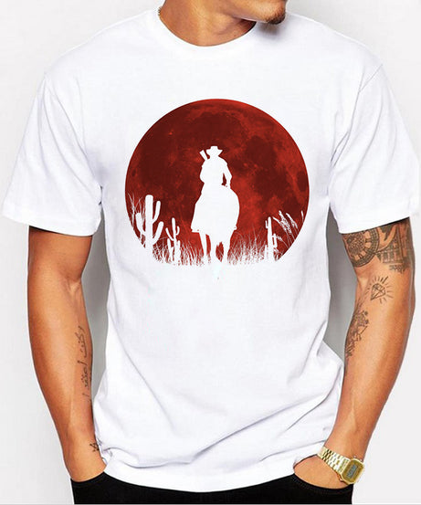 Red Dead Graphic Tee | Bold Print Casual Unisex T-Shirt