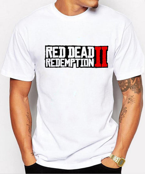 Red Dead Graphic Tee | Bold Print Casual Unisex T-Shirt