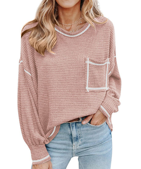 Oversized Pocket Top – Relaxed Drop Shoulder Style