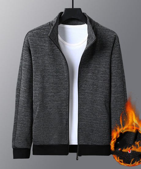 Men's Thermal Fleece Zipper Jacket – Warm & Stylish Winter Coat