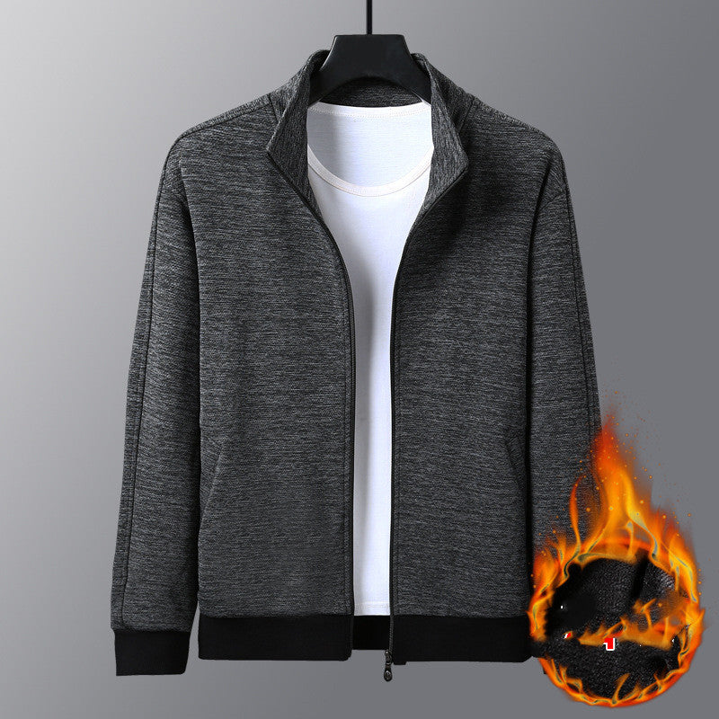 Men's Thermal Fleece Zipper Jacket – Warm & Stylish Winter Coat